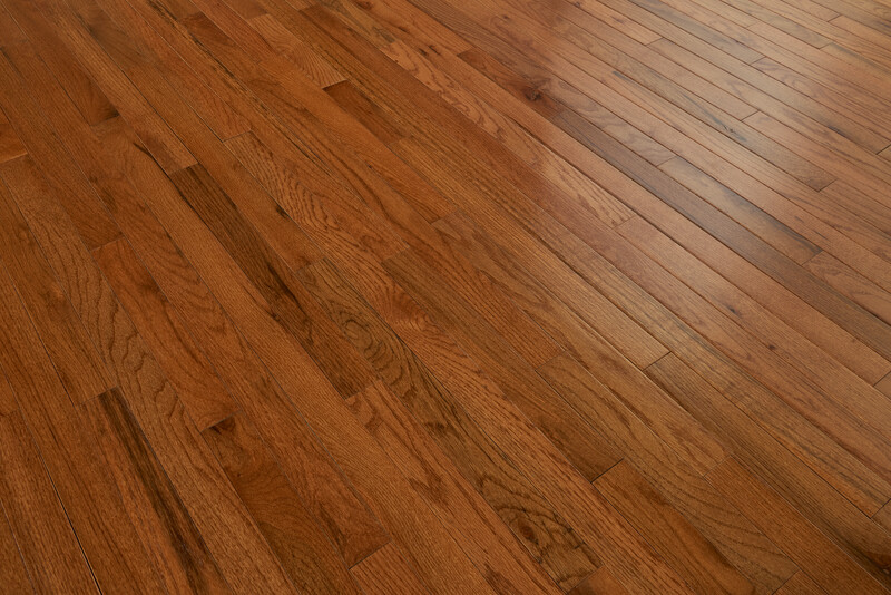 Close up of oak flooring planks